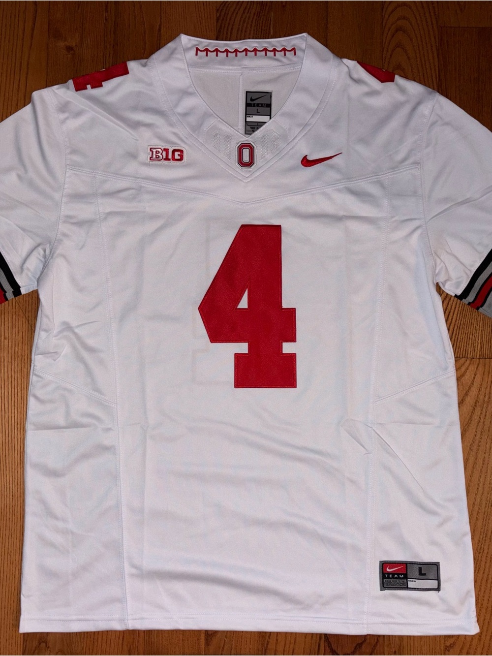 Jeremiah Smith Ohio State Buckeyes NCAA Jersey White STITCHED NWT Size Large